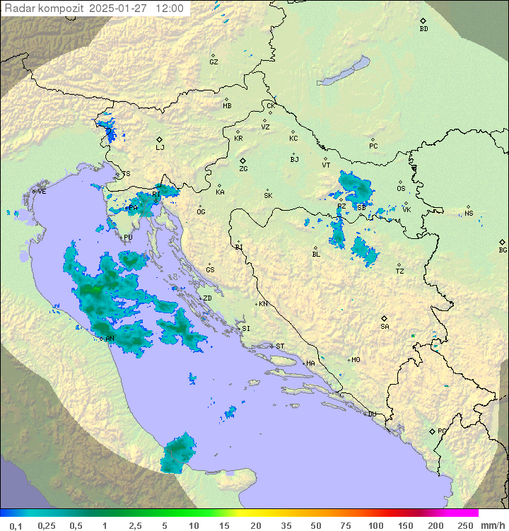 Padavine Hrvaška