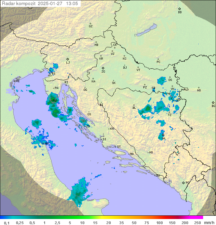 Padavine Hrvaška