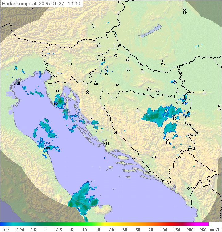 Padavine Hrvaška