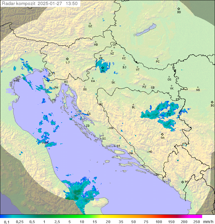 Padavine Hrvaška