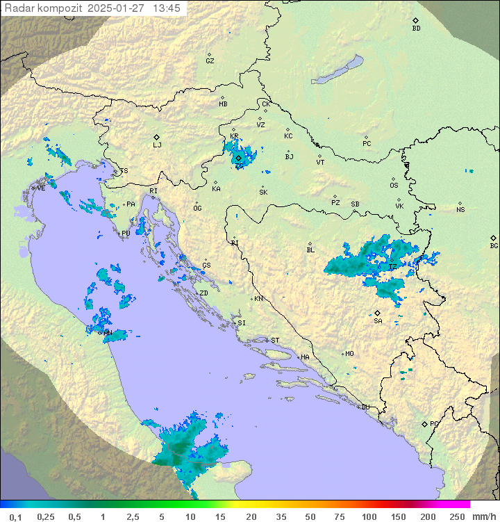 Padavine Hrvaška