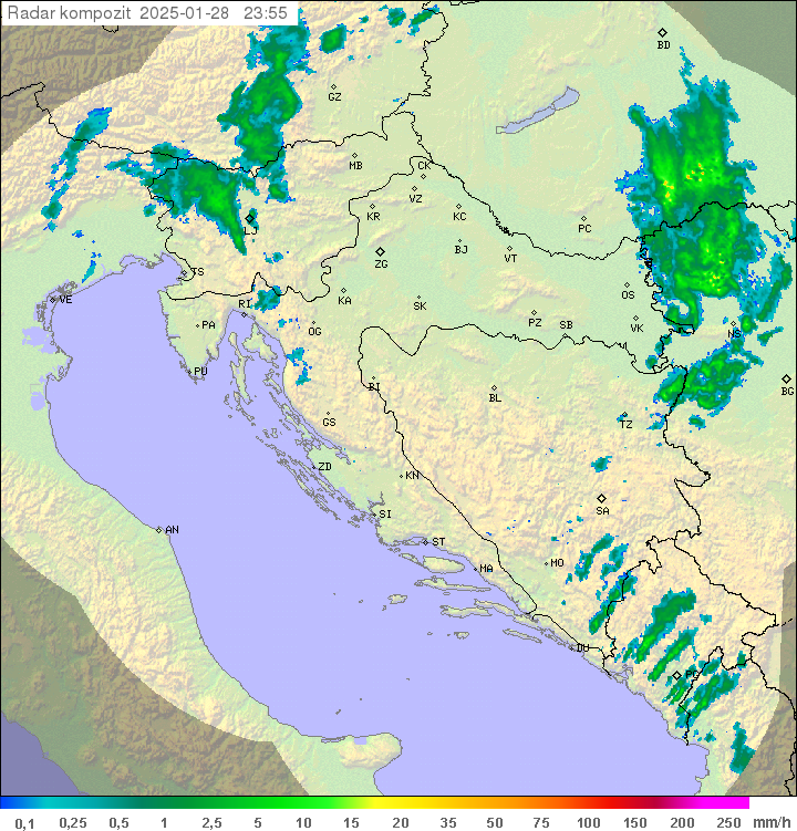 Padavine Hrvaška