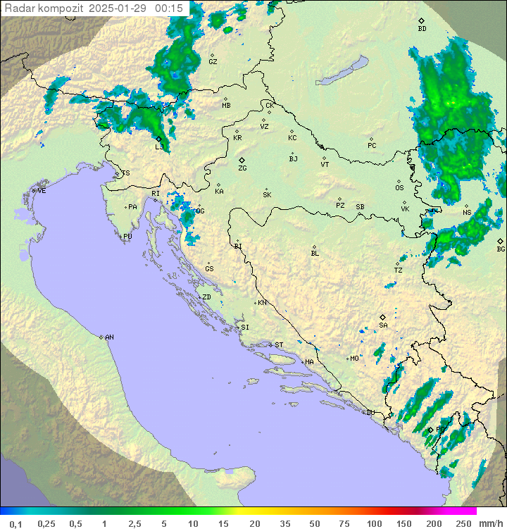 Padavine Hrvaška