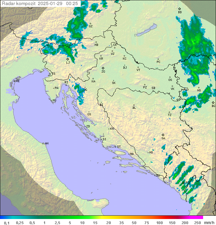 Padavine Hrvaška