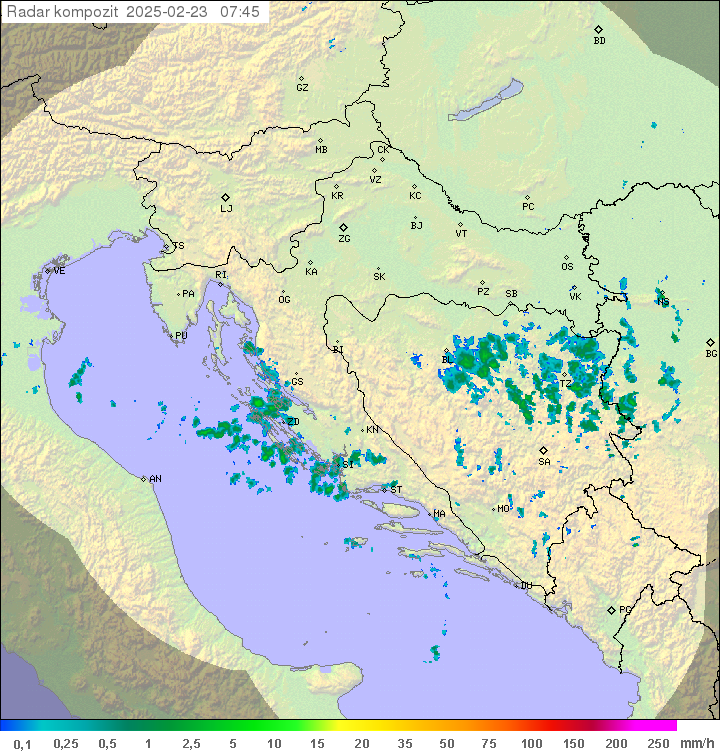 Padavine Hrvaška