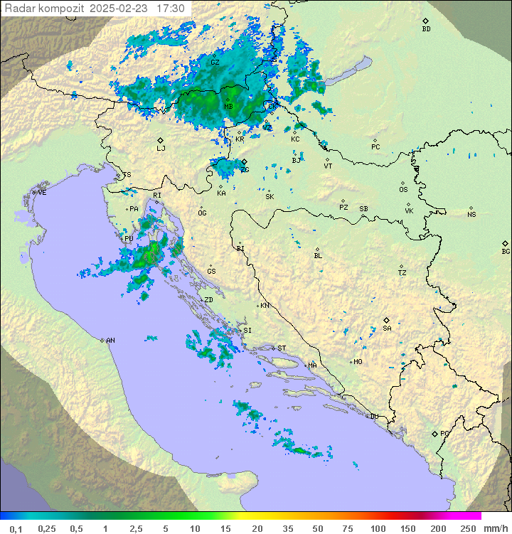 Padavine Hrvaška