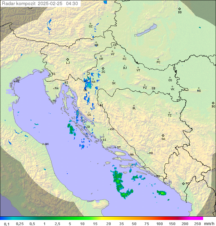 Padavine Hrvaška