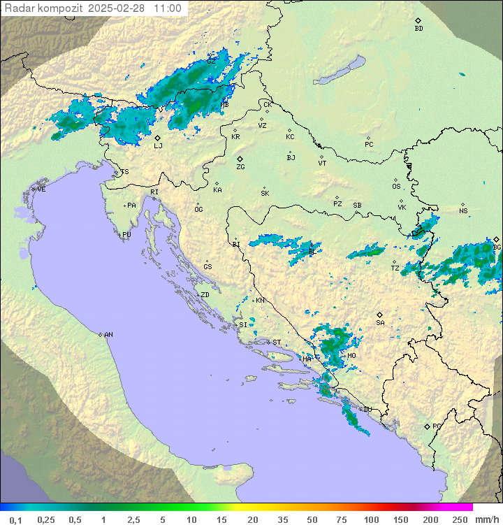 Padavine Hrvaška