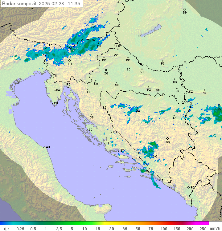 Padavine Hrvaška