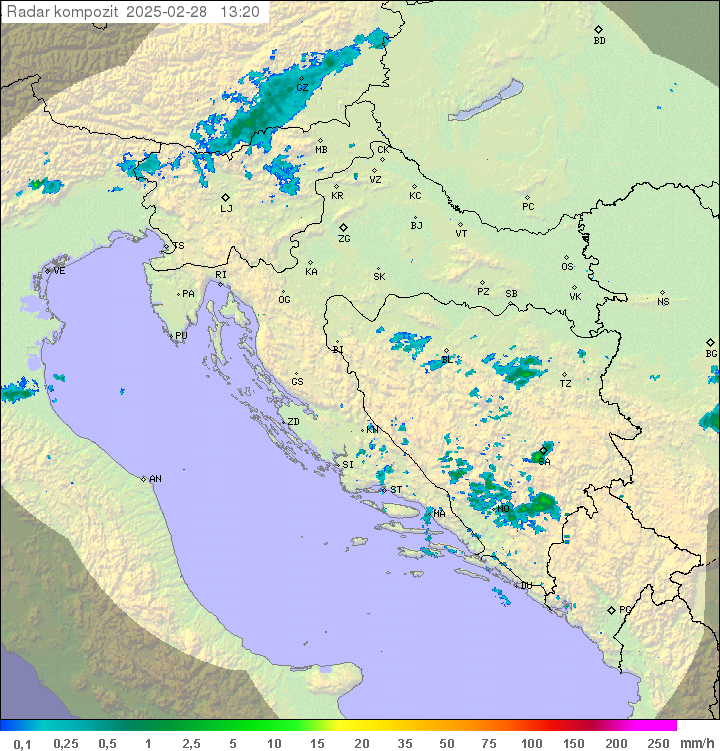 Padavine Hrvaška