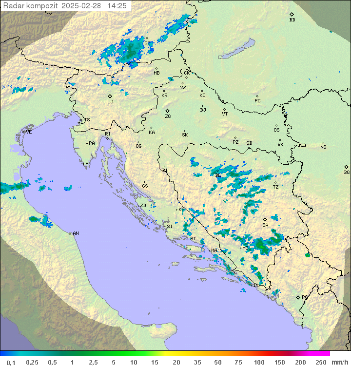 Padavine Hrvaška