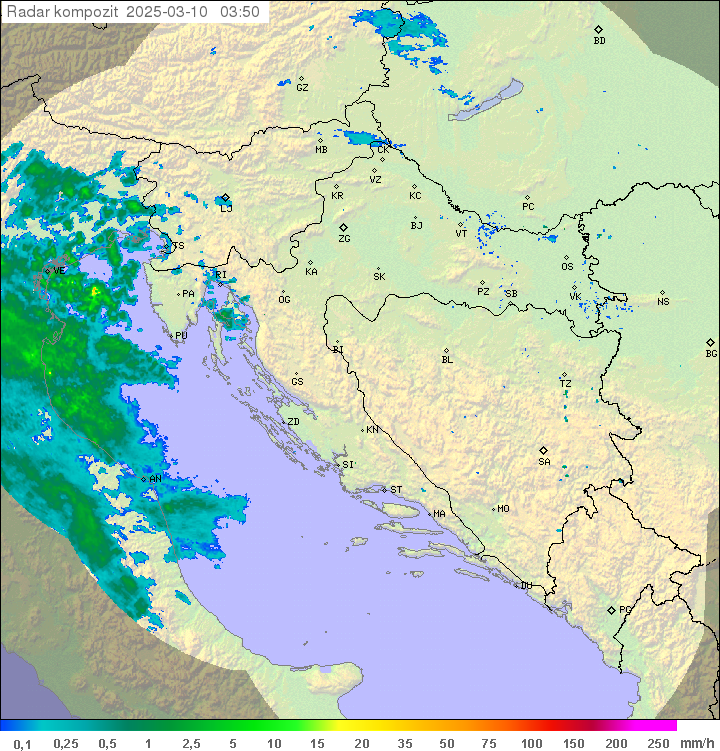 Padavine Hrvaška