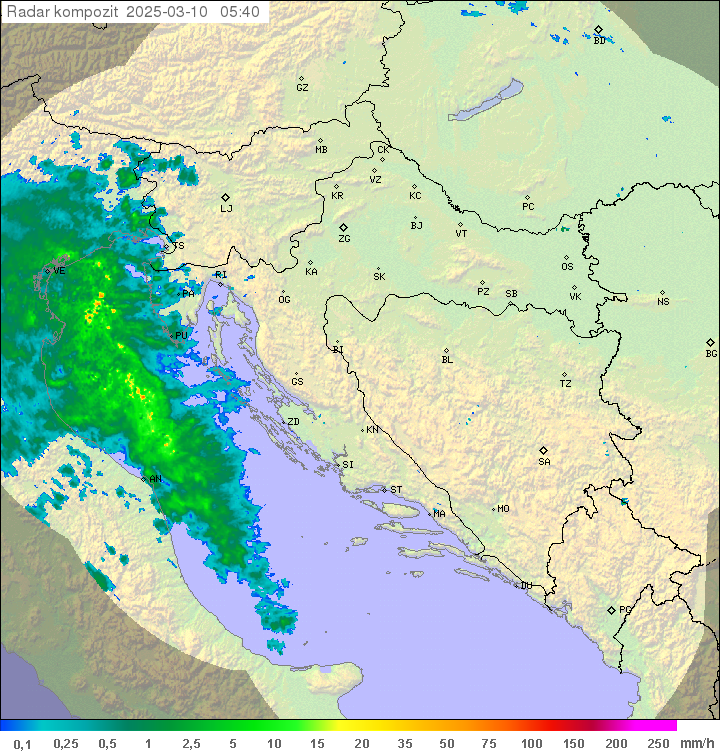 Padavine Hrvaška