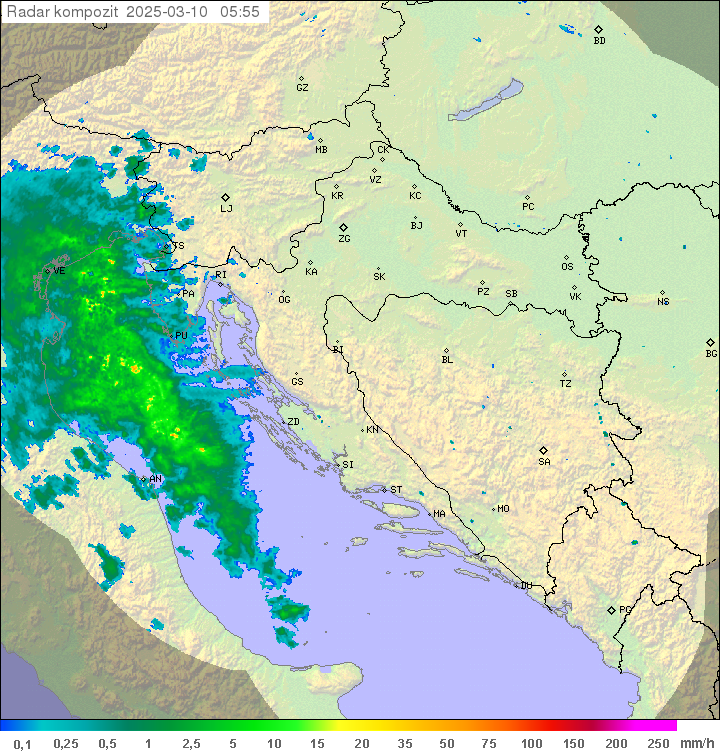 Padavine Hrvaška