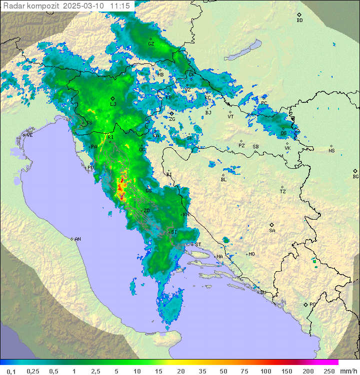 Padavine Hrvaška