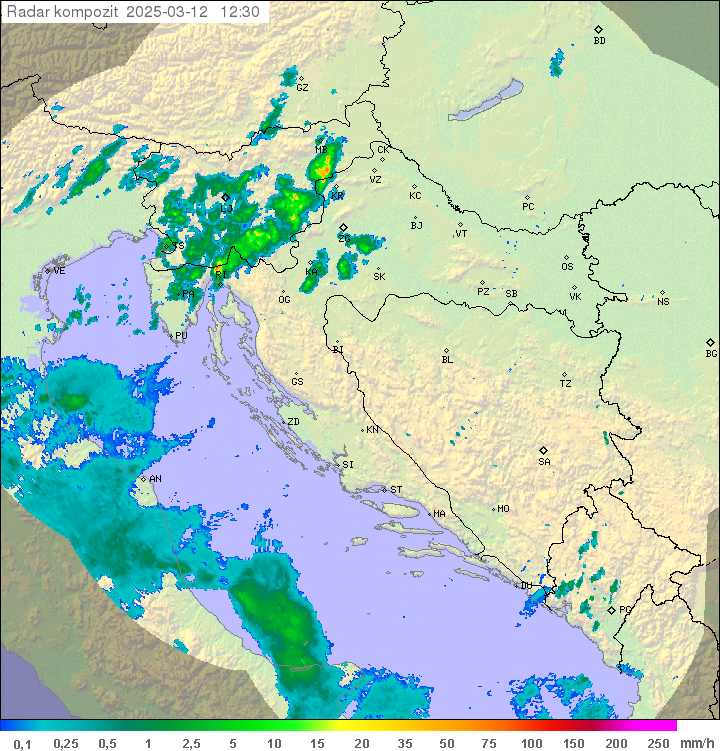 Padavine Hrvaška