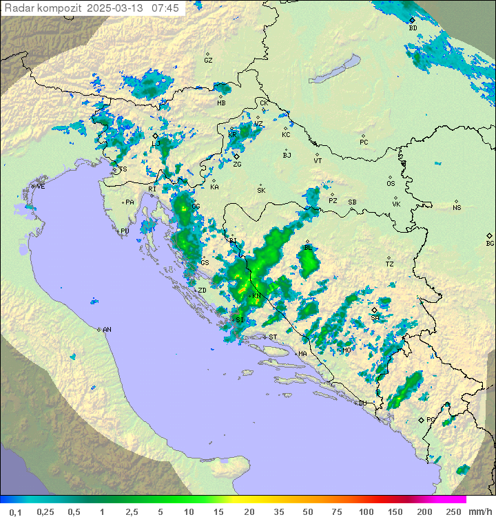 Padavine Hrvaška