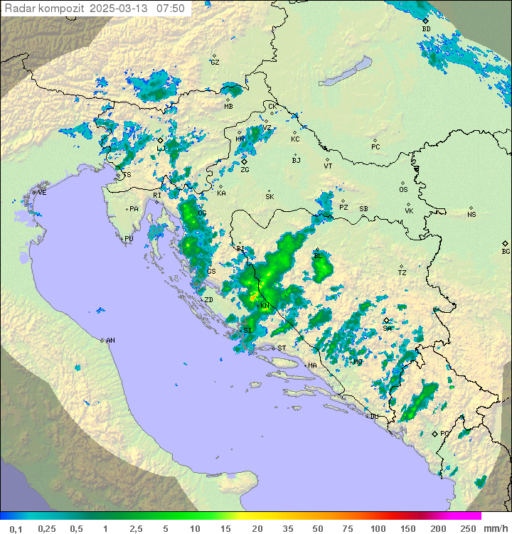 Padavine Hrvaška