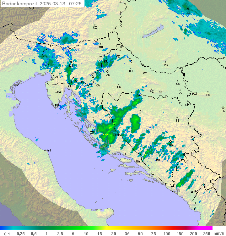 Padavine Hrvaška