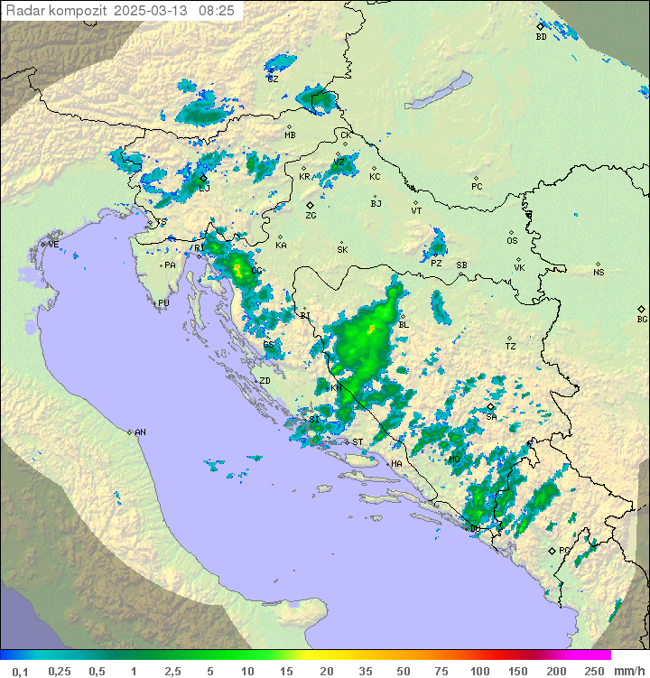 Padavine Hrvaška