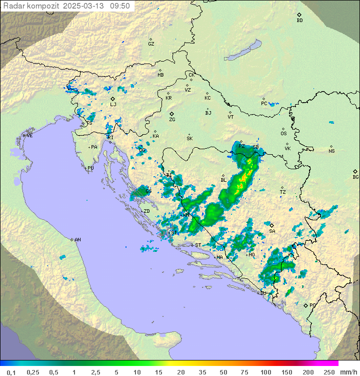 Padavine Hrvaška