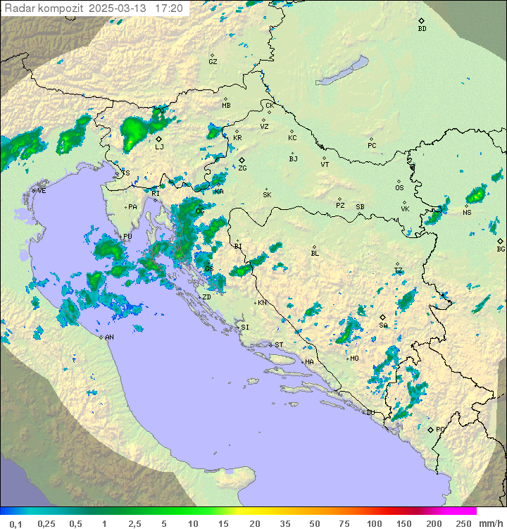 Padavine Hrvaška