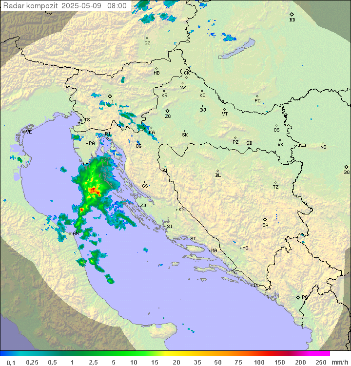 Padavine Hrvaška