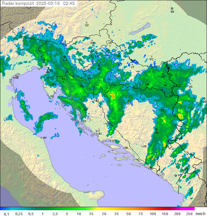 Padavine Hrvaška