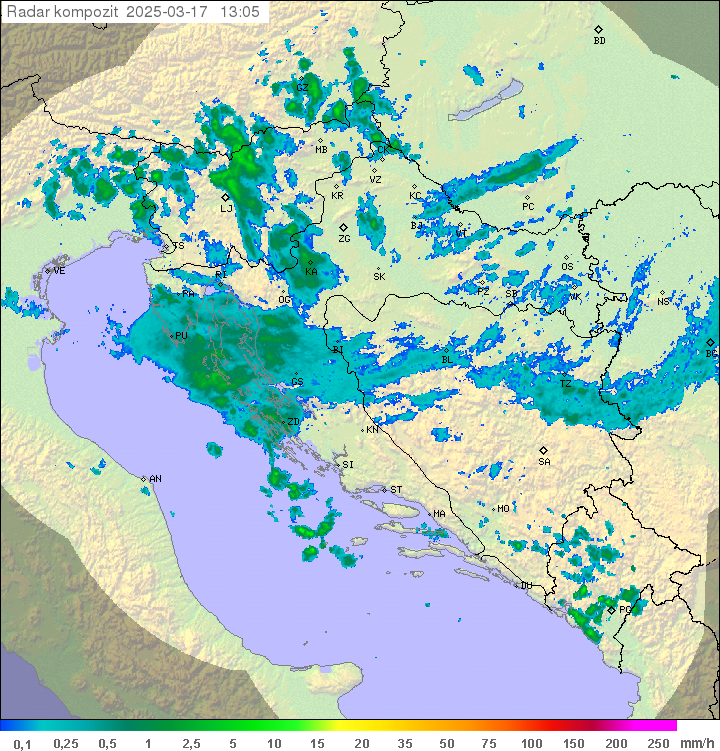 Padavine Hrvaška