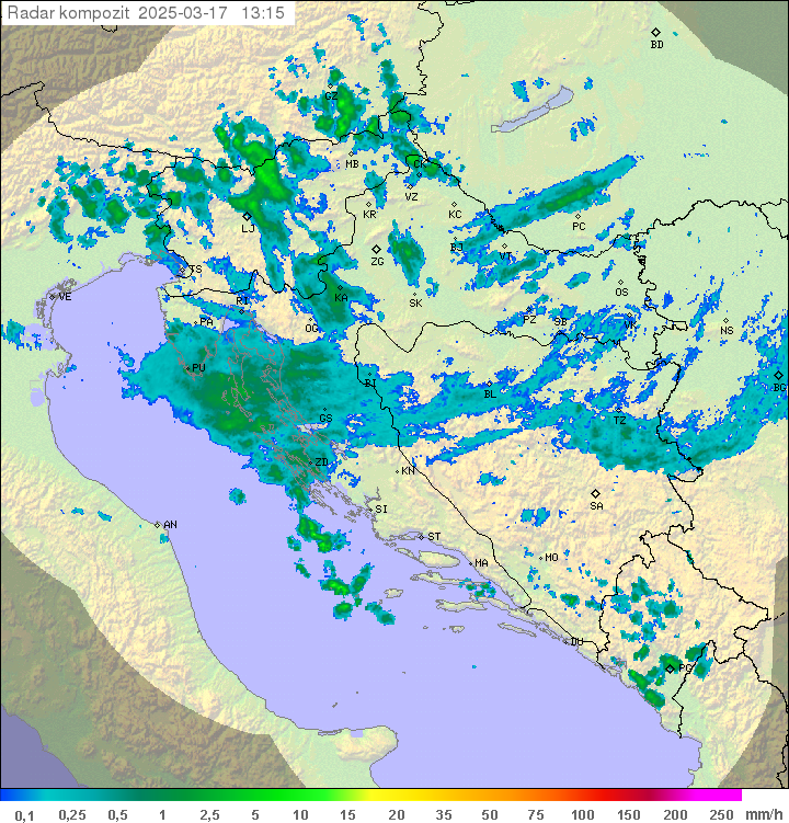 Padavine Hrvaška