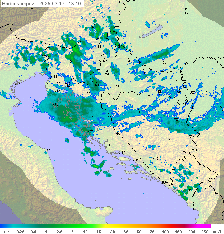 Padavine Hrvaška