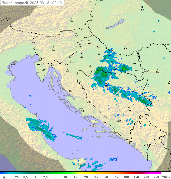 Padavine Hrvaška