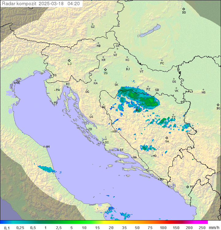 Padavine Hrvaška