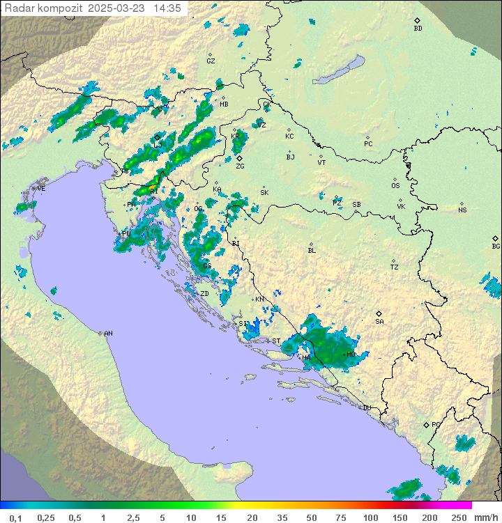 Padavine Hrvaška