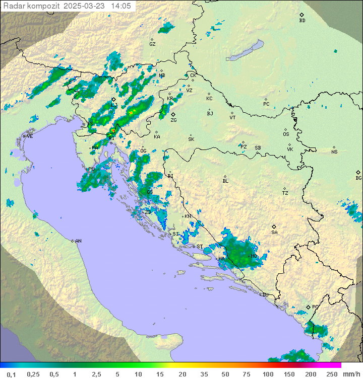 Padavine Hrvaška