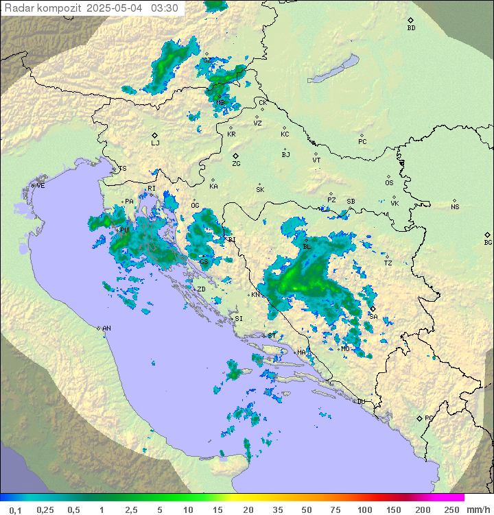 Padavine Hrvaška