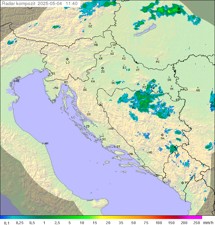 Padavine Hrvaška