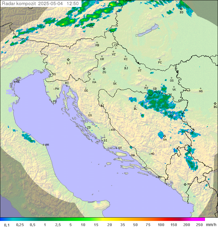 Padavine Hrvaška