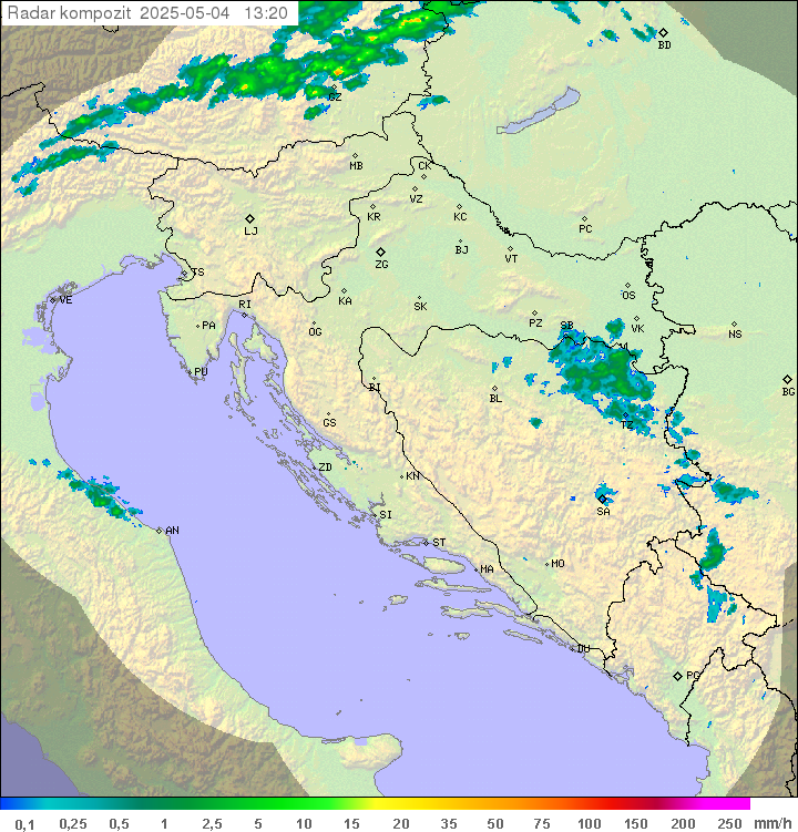 Padavine Hrvaška