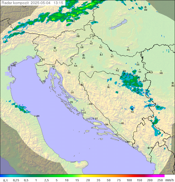 Padavine Hrvaška