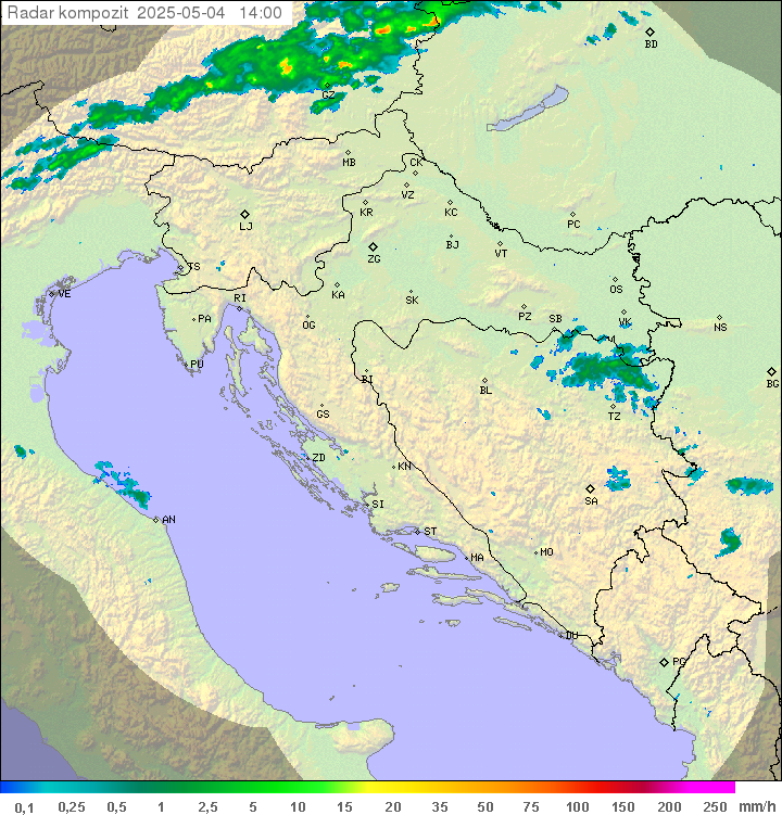 Padavine Hrvaška