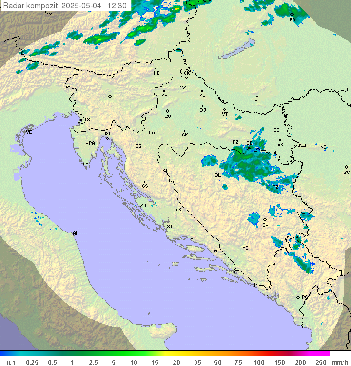 Padavine Hrvaška