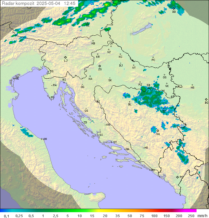 Padavine Hrvaška