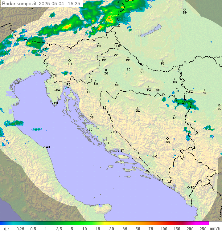 Padavine Hrvaška