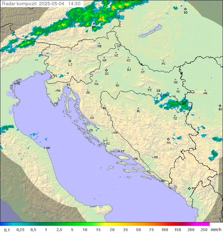 Padavine Hrvaška