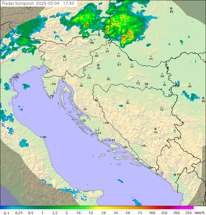 Padavine Hrvaška