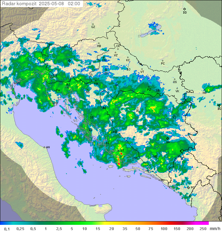 Padavine Hrvaška