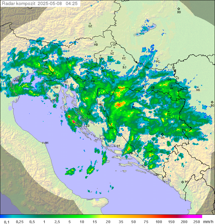 Padavine Hrvaška