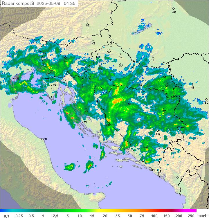 Padavine Hrvaška