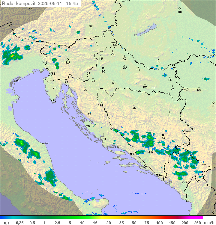 Padavine Hrvaška